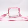 High Quality Clear Crossbody PVC Bag Transparent PVC Shoulder Bag Stadium Approved Clear Concert Bag