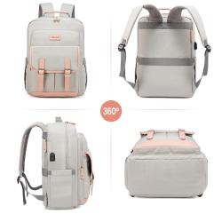 LOVEVOOK 15.6 Inch Work Backpack Bag with USB Port Business Travel Computer School Bookbag Laptop Backpacks Purse for Women Men