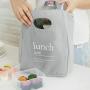 Reusable Insulated Canvas Food Thermal Lunch Bag Custom Insulated Cooler Tote Bag