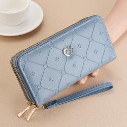 ZR312 2023 New Wallet Women's Long Double Zipper Wallet Japanese Korean Fashion High Capacity Handbag