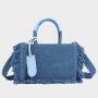 Wholesale Special Design Denim Fabric Shoulder Bags For Ladies Customized Brand Logo Womens Crossbody Bags With Tassels
