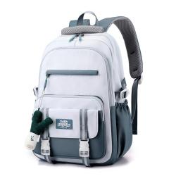 ZR845 Schoolbag New Backpack Fashion High Capacity Unisex Computer Laptop Bag Nylon High School Students Letter Backpack Sport