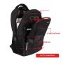 ZF065 Simple Business 15.6 Inch Computer Backpack Man Leisure Travel Student Schoolbag Waterproof Travel Shoulder Bag USB Port