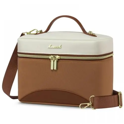 LOVEVOOK Insulated Lunch Bag for Women Adult Lunch Box for Women Leakproof Cooler Bag Office Picnic Hiking Beach Lunch Tote Bag