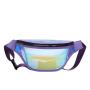 Factory Wholesale Waterproof Laser PVC Hologram Clear Waist Bag Customized Logo Outdoor Casual PU Crossbody Fanny Pack