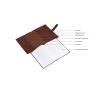 Personalised nice soft quality refillable A5 notebook diary cover A5 pu leather journal cover