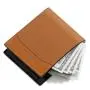 ZR728 Men Short Wallet Card Holder Card Positions Case Open Frosting Purse Retro Money Clip Billfold Dollars PU Open Wallet