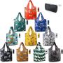 Gelory Machine Washable Durable Groceries Bags Fun Animal Printing Reusable Foldable Grocery Shopping Bags