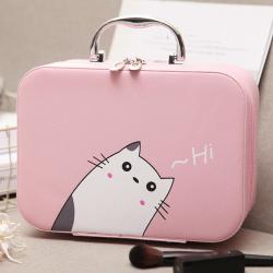 HR388 New Cartoon Cute Makeup Bag Women's Portable Travel Waterproof Multifunctional Cosmetics Storage Box PU Wash Cosmetic Bag