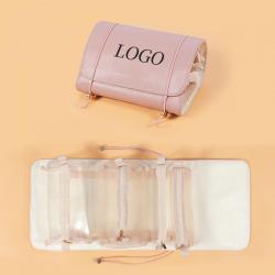 Custom Logo 4 detachable Removable Carry On Zipper Pouches Travel Toiletry Bag Makeup Cosmetic Bags for Girls