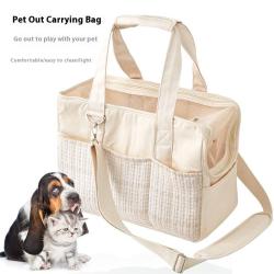 ZX062 Canvas Design Pet Portable Outdoor Bag Pet Shoulder Carrier Bag Dog Carrier Tote Pet Travel Cat bag For Small Dogs Cat