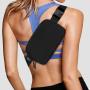 BSCI Factory Fashion Hot Sale Women Waterproof Nylon Fanny Waist Pack Black Everywhere Belt Bag Men Running Waist Bag