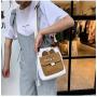 Fashion New Girl Canvas Bag Custom Contrasting Color Single Shoulder Bags Oblique Creative Small Square Cross Boy Bag