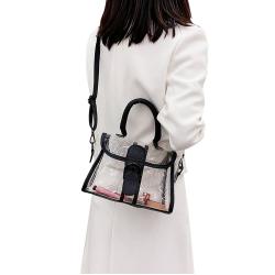 Women Fashion Shoulder Bags Clear Jelly Clutch Purse Transparent Handbags