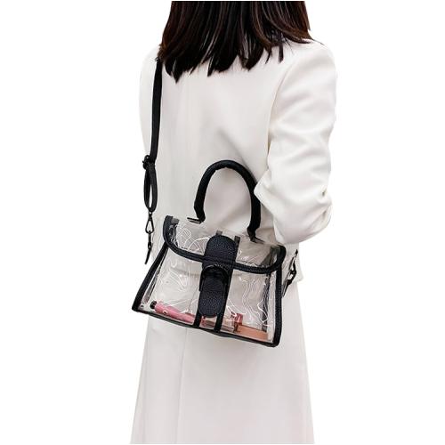 Women Fashion Shoulder Bags Clear Jelly Clutch Purse Transparent Handbags