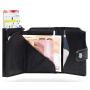 Men Slim Bifold Credit Card Case Compact Card Holder Automatic Pop Up Wallet