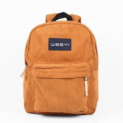 CHANGRONG Custom Lightweight  Casual Daypack corduroy backpack For Travel