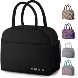 Gelory Reusable Leakproof Thermal Bento Lunch Box Storage Bag Tote Insulated Cooler Lunch Bag For Camping