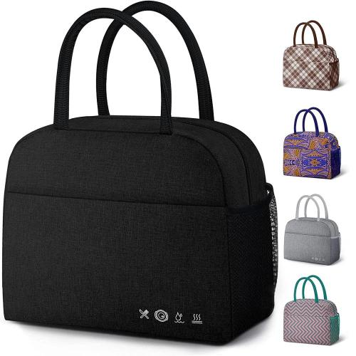 Gelory Reusable Leakproof Thermal Bento Lunch Box Storage Bag Tote Insulated Cooler Lunch Bag For Camping