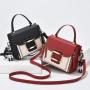 2023 New Fashion Women's Handbag Trend Pu Splicing Soft Handle Women's Car Sewing High-grade Texture Solid Color Shoulder Bag