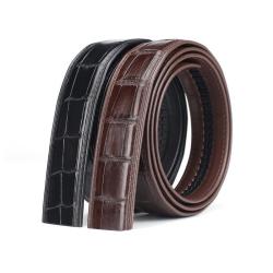 Erkek Kemer Ceinture En Cuir Veritable Custom Logo Luxury Crocodile Leather Men's Belts Fashion Designer Mens Belt