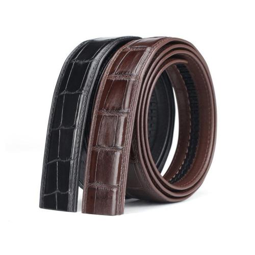 Erkek Kemer Ceinture En Cuir Veritable Custom Logo Luxury Crocodile Leather Men's Belts Fashion Designer Mens Belt