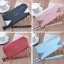 ZR809 Women's Wallet Long Handbag PU Double-layer Zipper Coins Wallet Purse Stylish Contrast Color Mobile Phone Bag Card Holder