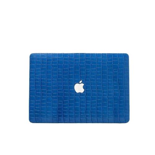 Custom Luxury Fashion Laptop Covers Real Embossed Alligator Crocodile Skin Leather Case For Macbook Pro Air 12 13 14 15 16 Inch
