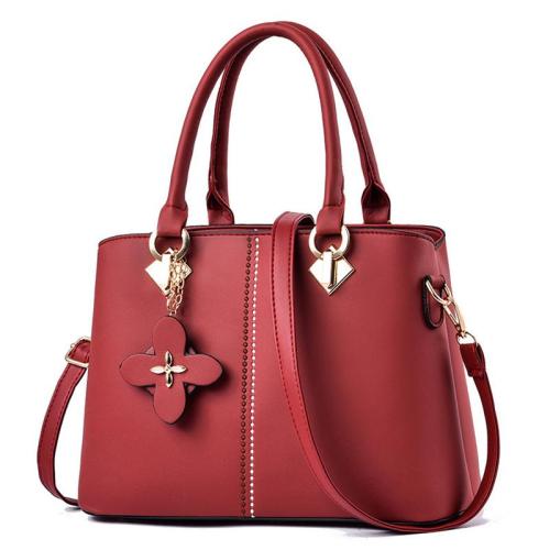 ZR718 Woman Bag Handbag Lady Flower PU Fashion Female Zipper Portable Big Shoulder Bag Girl Versatile Tote Bag Shopping Party