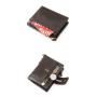 ZF203 Explosion RFID Anti-theft Brush Wallet Vertical Head Layer Oil Wax Cowhide Double Zip Men Leather Money Clip