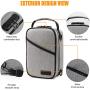 Gray Custom Odor Resistant Smell Proof Pouch Box Activated Carbon Lined Bag