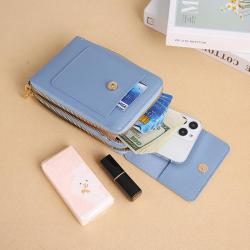 Touch screen Mobile Phone Bag for Small Mini Single Shoulder Crossbody Bag Zipper Wallet Fashion Mobile Phone Messenger Bag