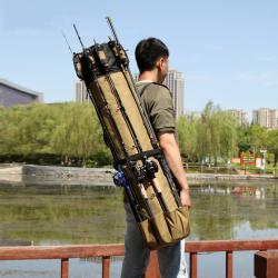 Luya Bac Multi-Functional Fishing Gear Bag Waterproof and Foldable Shoulder Bag for Rod Storage for Hand Carrying Packing