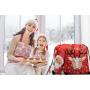 Gelory Christmas Gift Bags Drawstring Bags Santa Sack Backpack for Party Favors Gifts and Candy