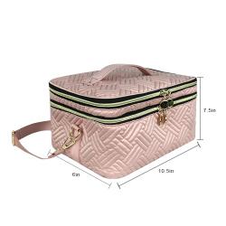 Travel Makeup Cosmetic Case Storage Bag Cosmetic Bag Portable Artist Storage Bag with Adjustable Dividers for Cosmetics Makeup