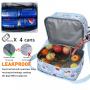 First Grade Unique Double Decker Sublimation Food Picnic Bento Thermal School Kids Cute Lunch Bag For Children
