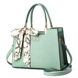 2023 New Fashion Women'S Handbag Large Capacity Litchi Pattern Shoulder Bag With Scarves Wholesale Women Handbags