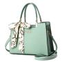 2023 New Fashion Women'S Handbag Large Capacity Litchi Pattern Shoulder Bag With Scarves Wholesale Women Handbags