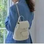 High Quality Factory Backpack Custom Logo Luxury PU Leather With Chain Fashion Backpack Bag For Women
