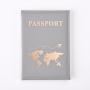 ZR773 Gold Stamping Multi-color Aircraft Pattern Leather Passport Bag Hand Sewn PU Passport Clip Adjustable Logo Passport Cover