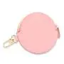 mini round coin wallet small customized vegan leather coin purse for ladies promotional
