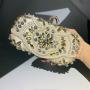 Ladies Party Wedding Handmade Crystal Diamond Rhinestone Clutch Evening Designer Bags sac tendance 2024