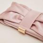 New Design Luxury Satin Pink Bow Party Ladies Dinner Bags Clutch Purse Handmade Elegant Custom Womens Clutch Bag Evening Bags