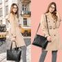 LOVEVOOK High Quality PU leather Tote Bag Top-Handle Purse Elegant Ladies Work Bags Designer Shoulder Bag Women laptop handbags