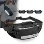 Fashion Reflective Nylon Crossbody Cashier Chest Bag Men Large Capacity Waist Bag