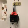 New nylon drawstring bucket bag style color matching personalized versatile portable shoulder crossbody bag daily bag