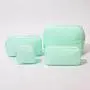 Keymay 24 Colors High Quality Nylon Pouch Travel Cosmetic Bag S M L XL Zipper Pouch Nylon Make Up Bags