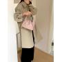 New handbag lady casual crossbody bag drawstring cotton jacket bag fashion shoulder bags for ladies