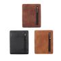 New fashion magic wallet card holder rfid blocking leather magic flip wallet money clip for men