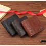 2024 Winter Korean Version Men's Soft Leather Wallet Ultra-Light Anti-Cutting Multi-Card Open New Letter Printing Wholesale